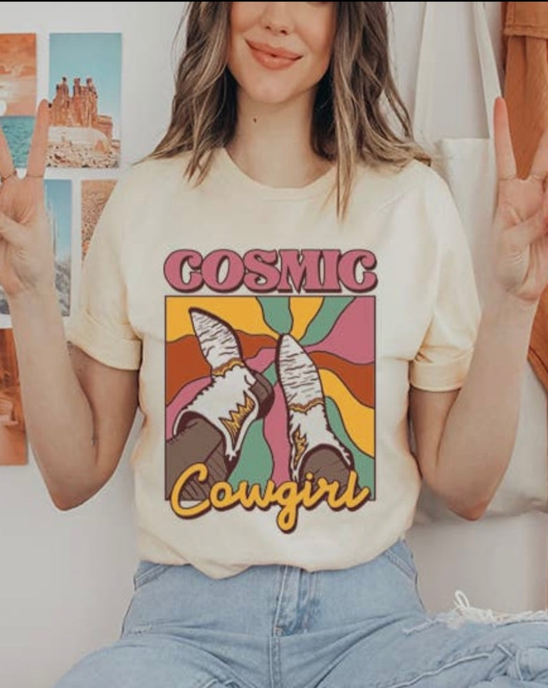 
            
                Load image into Gallery viewer, Cosmic Cowgirl Graphic Tee
            
        